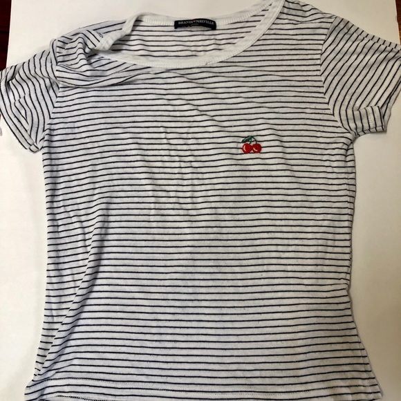 🍒BRANDY STRIPED CHERRY TEE - Picture 2 of 5